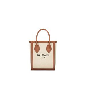 Balmain Brown Cotton Tote Women's Bag